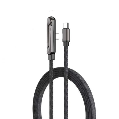 Cable de carga rápida Type-C a Type-C de 240W con soporte plegable para teléfono, compatible con iPhone 17/16/15 y dispositivos Samsung — Facemu Flux-240 (imagen 10 de 10)