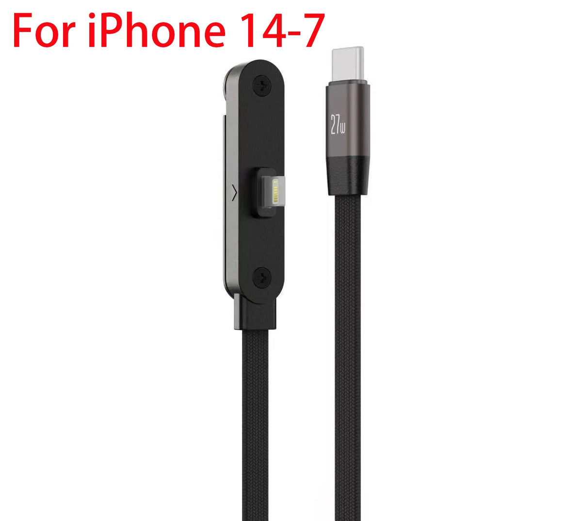 Cable de carga rápida Type-C a Type-C de 240W con soporte plegable para teléfono, compatible con iPhone 17/16/15 y dispositivos Samsung — Facemu Flux-240 (imagen 9 de 10)